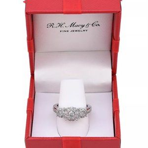 macys 3 stone engagement ring